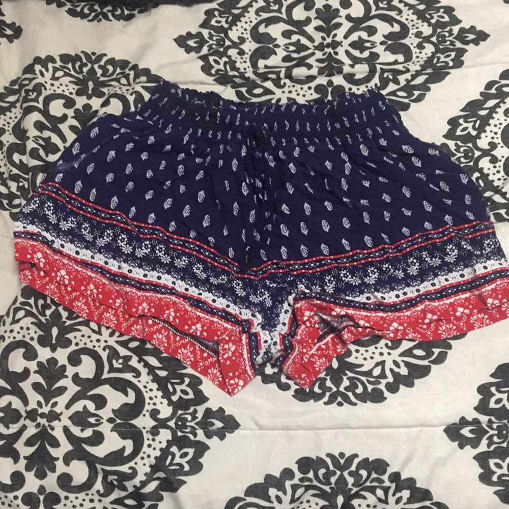Red white and blue shorts